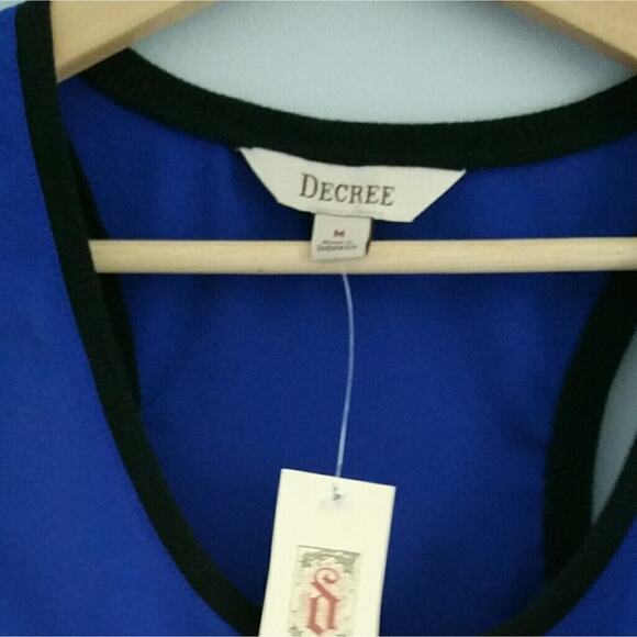 Decree Tank Top Blue NWT Size M - Picture 3 of 4